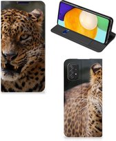 Book Cover Cadeautjes voor Jongens Geschikt voor Samsung Galaxy A03s Telefoonhoesje Luipaard