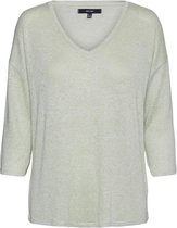 Vero Moda Trui Vmbrianna 3/4 V-neck Blouse Boo 10248738 Sprucestone/w. Birch M Dames Maat - L