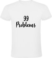 Problems 99  Heren t-shirt | jay-z | but a bitch aint one | gezeik | problemen | Wit