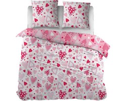 Snoozing Love - Dekbedovertrek - Tweepersoons - 200x200/220 cm - Rose