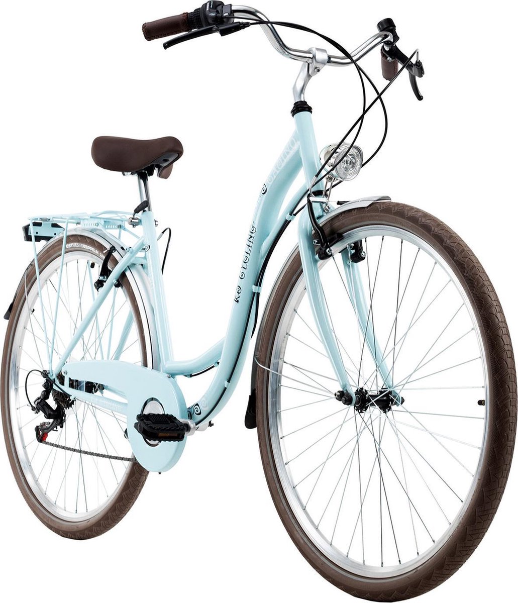 KS Cycling Fiets 28 inch damesfiets Casino blauw 48 cm -  Fietsenvergelijken.nl