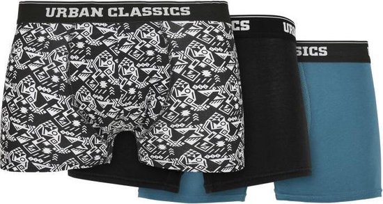 Urban Classics - Organic 3-Pack Boxershorts - 4XL - Zwart