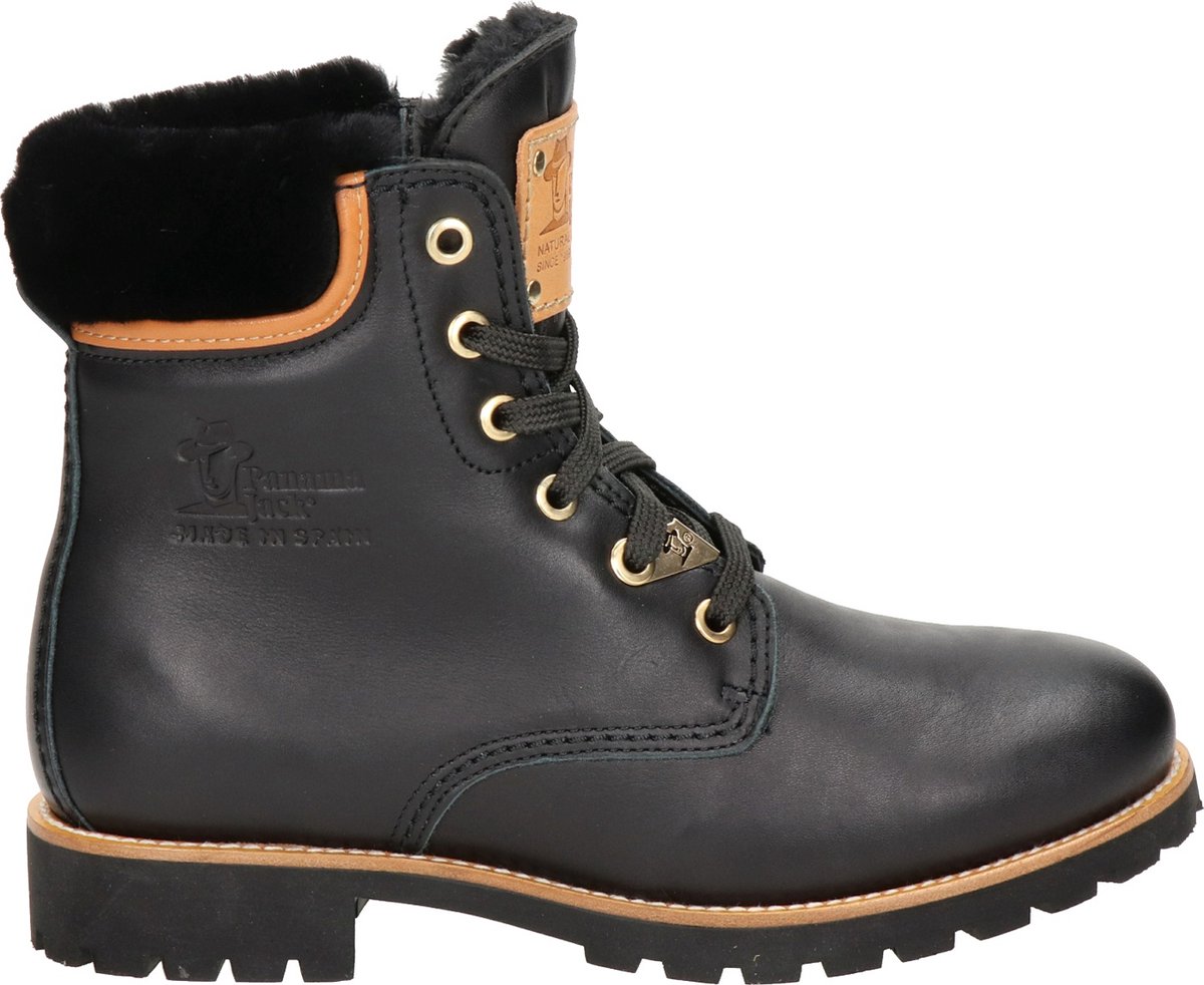Panama Jack Panama 03 Veterboots Dames -Zwart - Maat 38