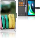GSM Hoesje Motorola Moto G9 Play | E7 Plus Flipcover Maken Macarons