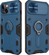 Nillkin Armor CamShield Back Cover - iPhone 13 Hoesje - Blauw