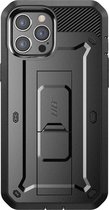 Supcase 360 Backcase hoesje met screenprotector iPhone 12 Pro Max Zwart