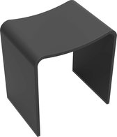 Sub Solid Surface kruk 40 x 30 x 42,5 cm, mat zwart