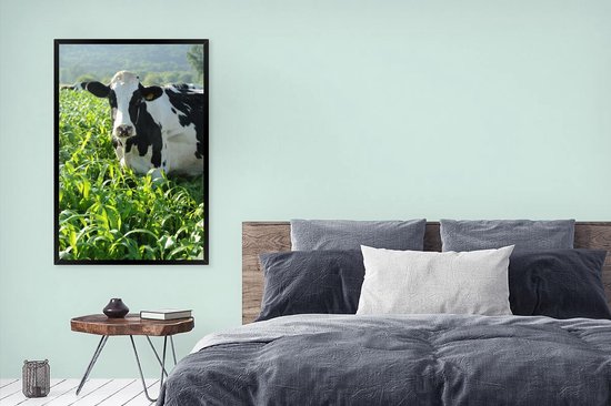 Cadre photo avec affiche - Vache - Herbe - Berg - Animaux - 80x120 cm - Cadre pour affiche