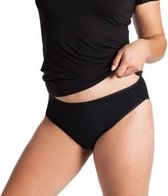 UnderWunder Heupslip – menstruatie ondergoed – incontinentie urineverlies vrouw – absorberend ondergoed – Zwart maat 46/48