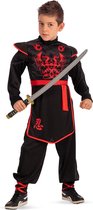 Carnival Toys Verkleedpak samurai Junior textiel zwart Mt 148