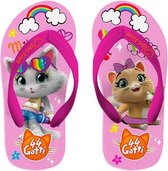 Nickelodeon Teenslippers 44 Cats Meisjes Roze Mt 27/28