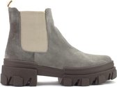 Agire chelsea boot suede Taupe - Maat 39