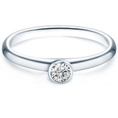 Tresor Solitaire ring - Sterling zilver - zilver - 50