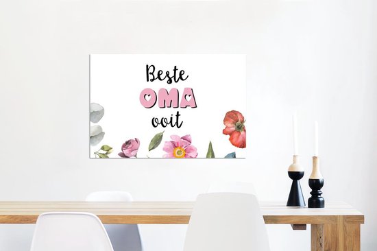 Cadeau pour femme - Meilleure grand-mère de tous les temps - Fleurs