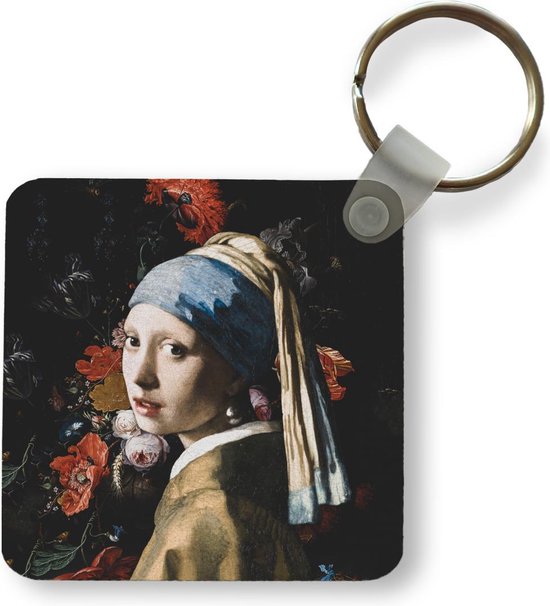 Sleutelhanger Uitdeelcadeautjes Het Meisje Met De Parel Vermeer Kunst Plastic Bol 