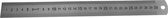 MIB Lineaal  rvs type A 300x30x10mm