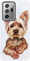 ADEL Siliconen Back Cover Softcase Hoesje Geschikt voor Samsung Galaxy Note 20 Ultra - Yorkshire Terrier Hond