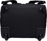 NOMAD®  Travelbag 26L Laptoptas met wielen  - Soepel lopende wielen + 2-staps aluminium push/pull stang - Zwart