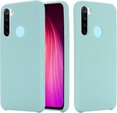 Voor Geschikt voor Xiaomi Redmi Note 8 2021 Pure Color Vloeibare Siliconen Schokbestendige Volledige Coverage Case (Blauw)