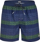 Happy Shorts Zwemshort Blauw / Groen Gestreept -  XL