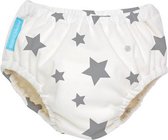 Charlie Banana Twinkle Little Star Grey - 2-in-1 Wasbare zwemluier en zindelijkheidsbroekje - Large