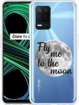 Realme 8 5G Hoesje Fly me to the Moon - Designed by Cazy