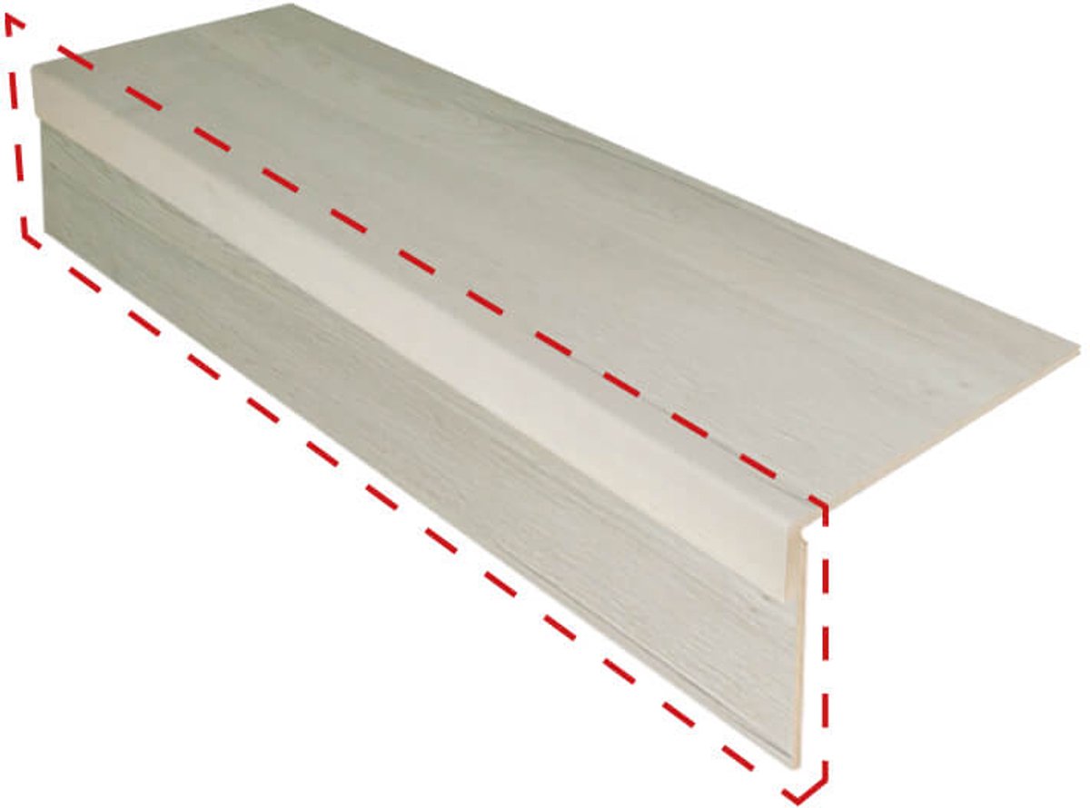 Traprenovatie stootbord (3 stuks) | Laminaat | Nevada Oak | 130 x 20 cm