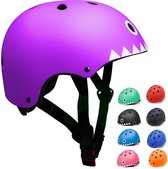 Fietshelm Kinderen -Zinaps Kinderfiets Helm / Skate Helm, instelbare, CE-certificering, voor fiets, skateboard, scooter, BMX, voor jongens en meisjes van 3 - 13 jaar.- (WK 02127)