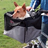 Fietsmand Hond - Zinaps Dog Fietsenmand - Stuurbevestiging met schouderriem - Sterk en stevig- (WK 02127)