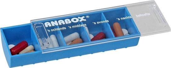 Anabox 7 dagen - Pillendoosje - Overzichtelijk - Medicijn box met dag aanduiding - Anabox®