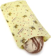 Beeskin Bijenwasdoek Lunchbag - Langer vers voedsel - 25 x 45 cm - Large - Kids print