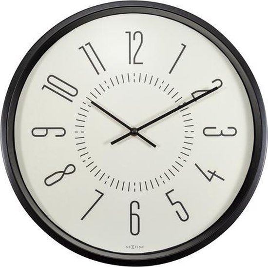 Horloge Murale Lumineuse - Wit - 35 cm - Geen de bruit de coutil! - Lumineux  - NeXtime | bol