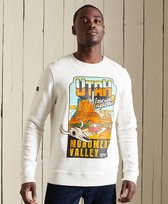 Superdry Heren Trui Heritage Mountain sweatshirt met ronde hals