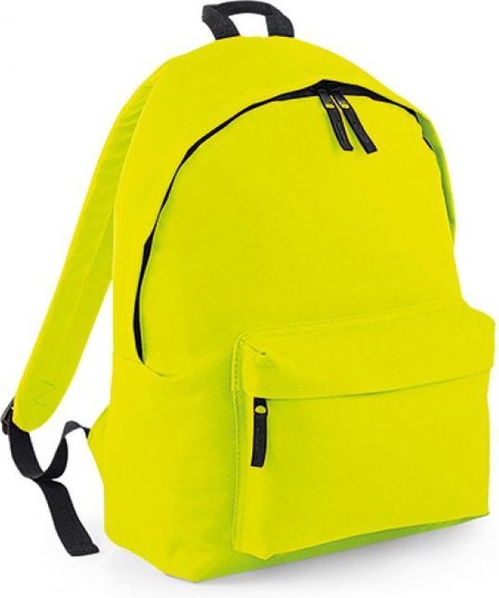 Original Fashion Backpack/Rugzak BagBase - 18 Liter Fluorescent Yellow