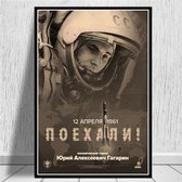Yuri Gagarin Ruimte Held Print Poster Wall Art Kunst Canvas Printing Op Papier Living Decoratie  CD522