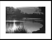 Acacia – Loire – maçonniek gedicht in fotolijst zwart aluminium 30 x 40 cm