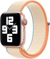 Nylon sport loop band - cream - Geschikt voor Apple Watch