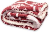 Unique Living Jul - Fleece - Plaid - 150x200 cm - Red