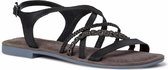 Tamaris Dames Sandaal 1-1-28146-26 001 zwart Maat: 38 EU