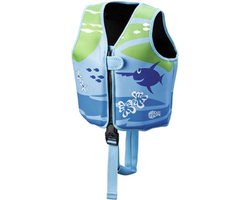 BECO-SEALIFE® Zwemvest kind – Drijfvest voor kinderen van 18-30 kg – Maat M - Blauw/Groen