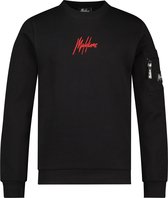 Malelions Junior Pocket Crewneck - Black/Red