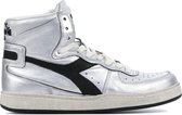 Diadora Sneakers Dames - Hoge sneakers / Damesschoenen - Leer - mi basket used z - Zilver - Maat 40