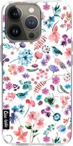 Casetastic Apple iPhone 13 Pro Hoesje - Softcover Hoesje met Design - Flowers Wild Nature Print