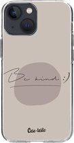 Casetastic Apple iPhone 13 mini Hoesje - Softcover Hoesje met Design - Be kind Print