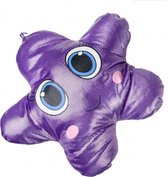 knuffel-ster glitter 15 cm paars