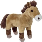 knuffelpaard junior 24 cm pluche bruin