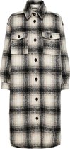 Only Jas Onllou Long Check Shacket Otw 15238541 Pumice Stone Dames Maat - M