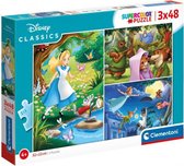 legpuzzels Disney junior karton 144 stukjes 3 stuks