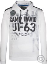 Camp David ® hoodie met labelapplicaties en tapes
