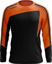 Masita | Forza Dames & Heren Sweater - Mouw met Duimgaten - BLACK/ORANGE - XXXL